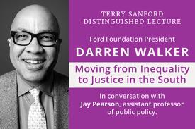 Terry Sanford Distinguished Lecture with Darren Walker, January 28, 2020